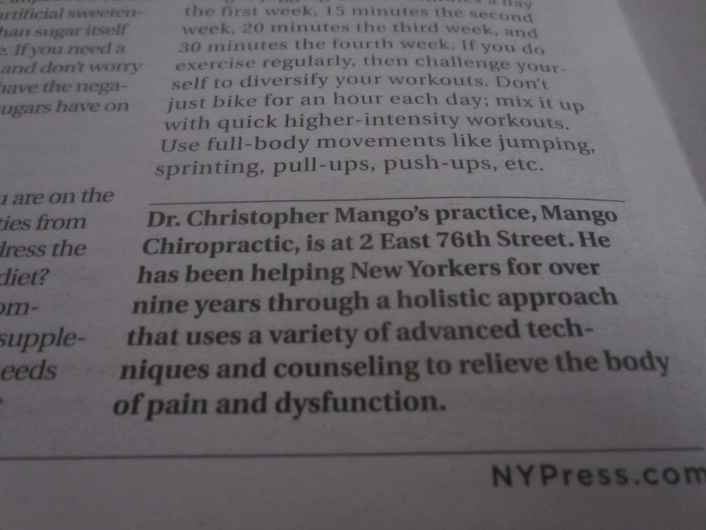 Mango Chiropractic picture